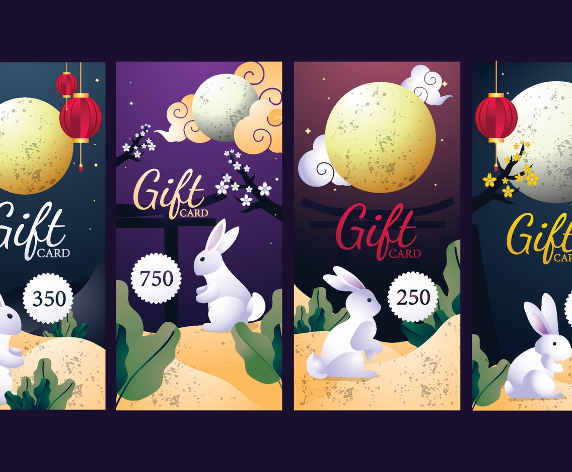 Mid Autumn Marketing Gift Card Concept