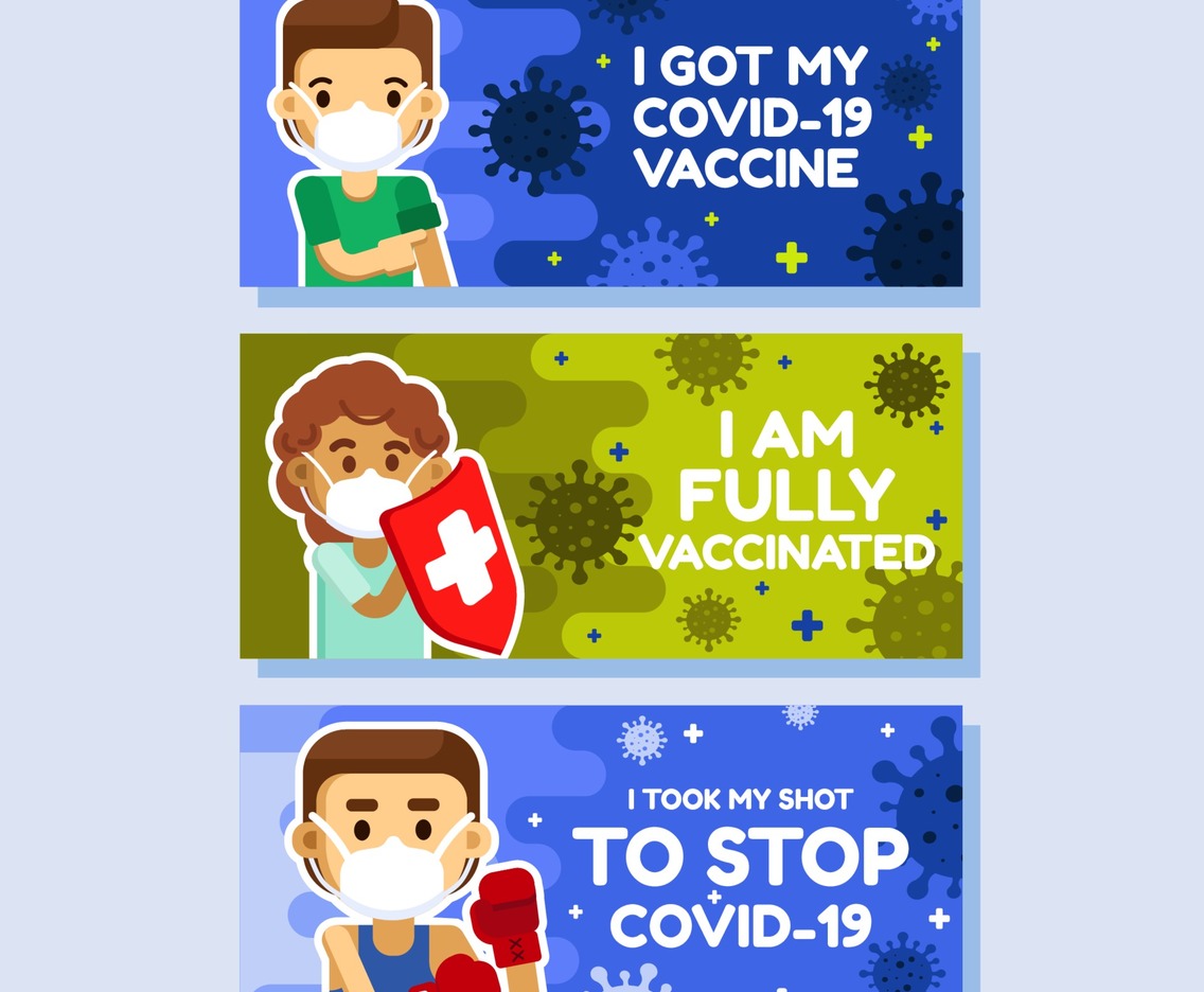 After Covid 19 Vaccine Banner Collection