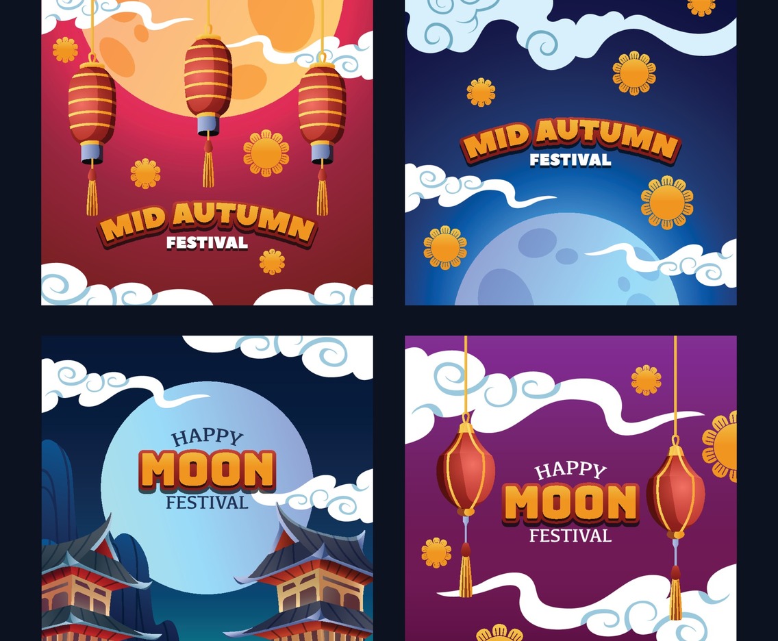 Mid Autumn Festival Card Set