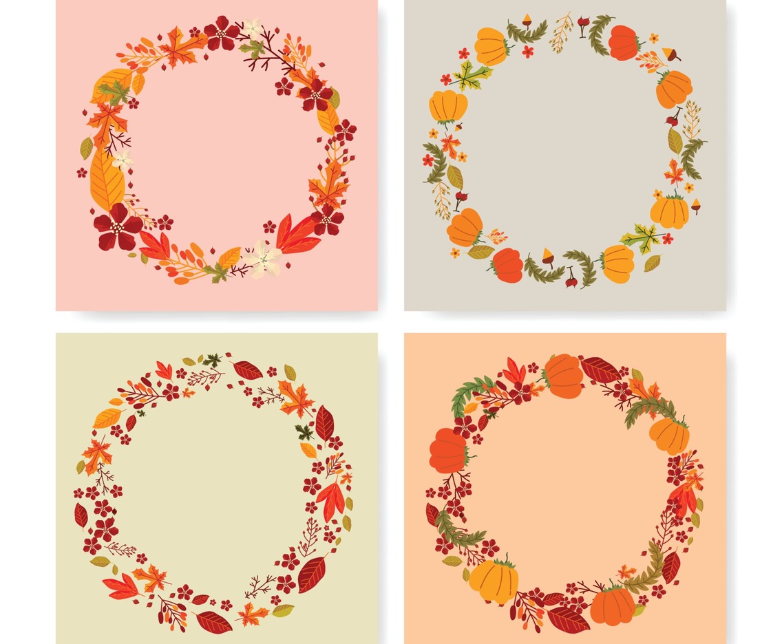 Autumn Wreath Card Concept