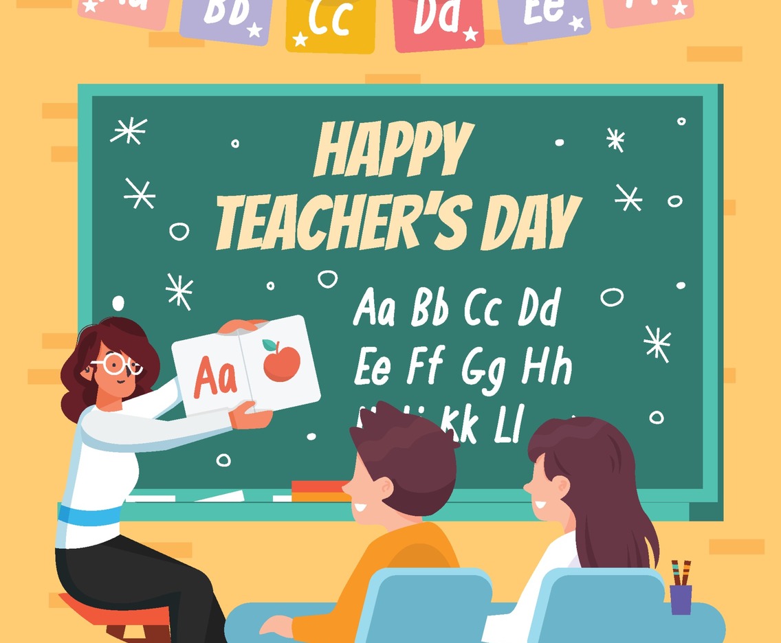 Teacher Reads Alphabet Book for Her Students