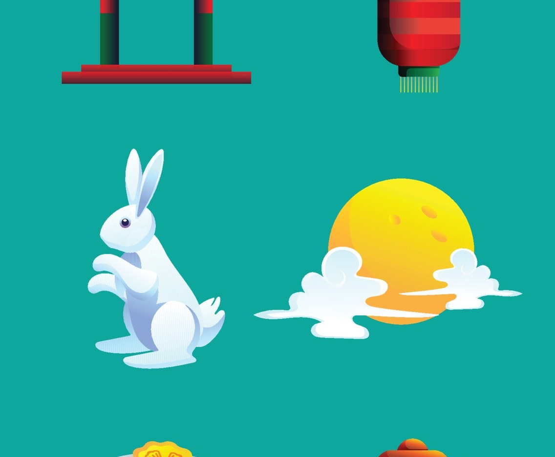 Mid Autumn Festival Icon Set