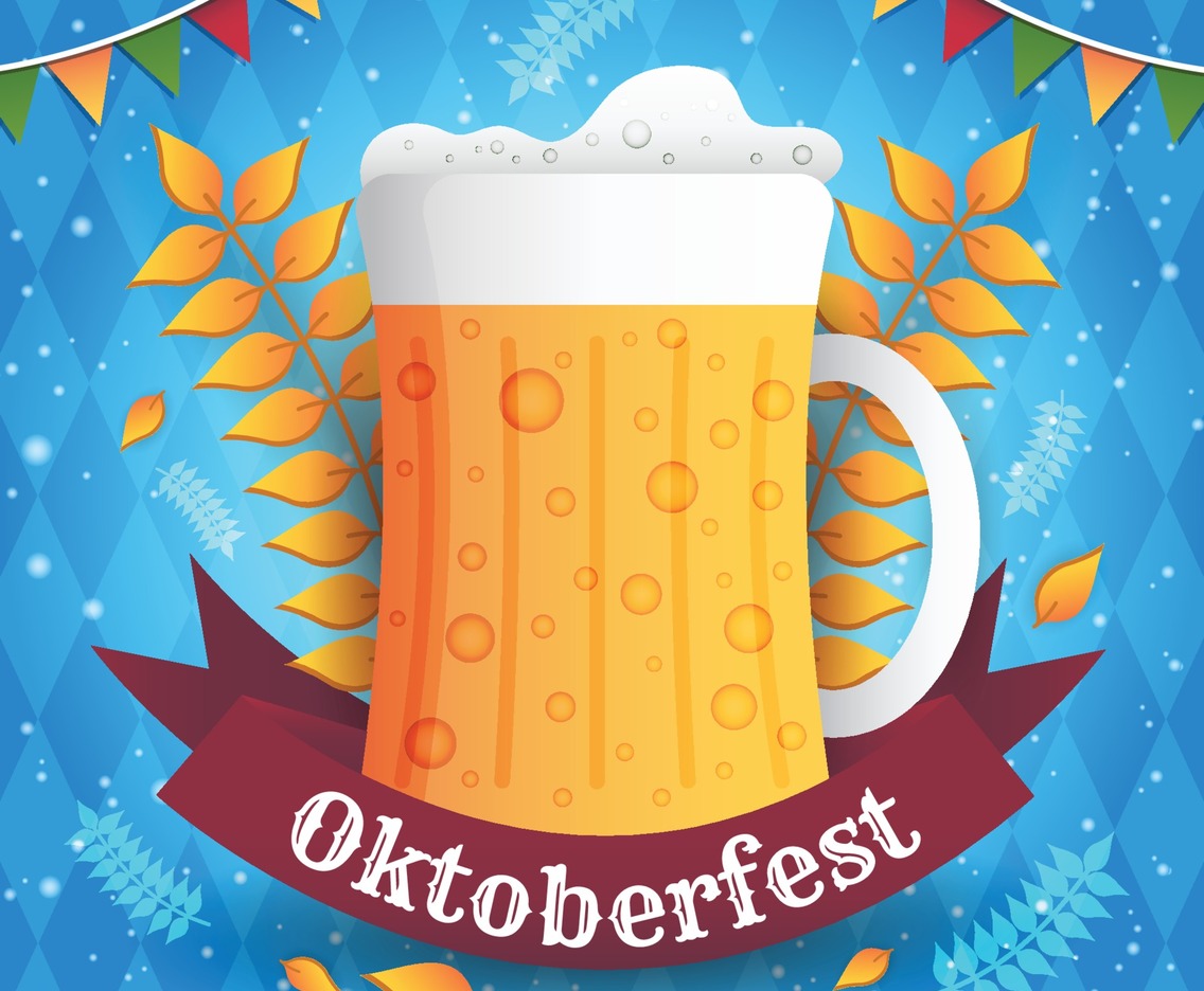 Colorful Oktoberfest Background Template