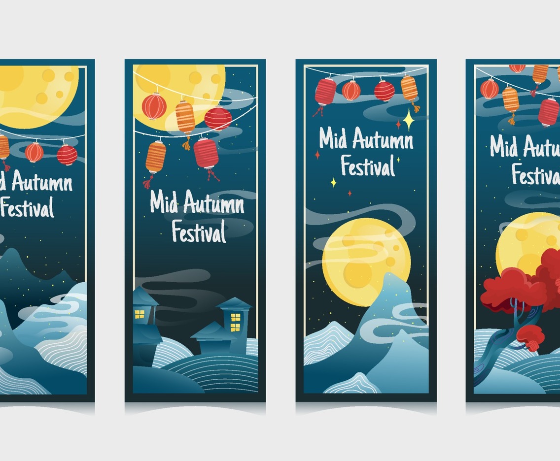 Mid Autumn Festival Cards Template