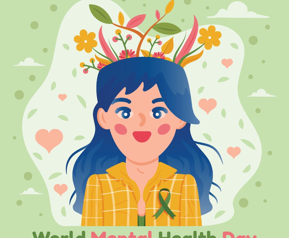 World Mental Health Day Background Template