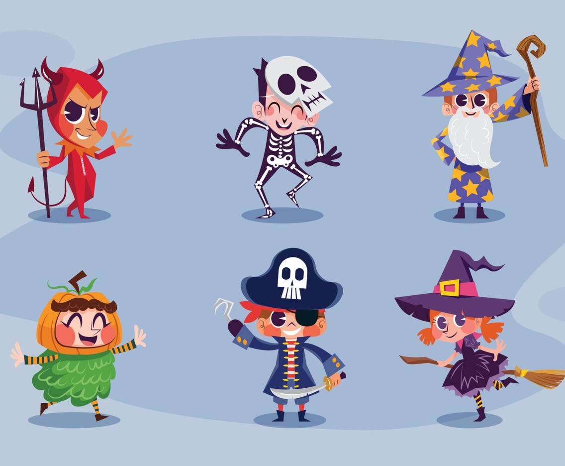 Halloween Costume Party Character Pack