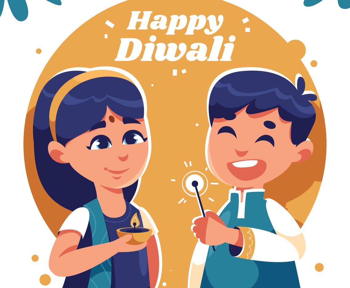 Kids Celebrating Dwali Festival