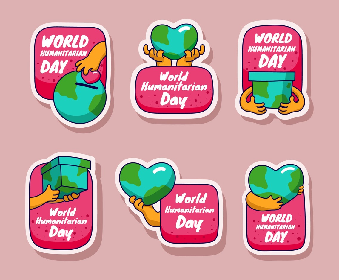 Activism Humanitarian Day Sticker Collection