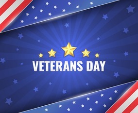 Happy Veterans Day of America Background
