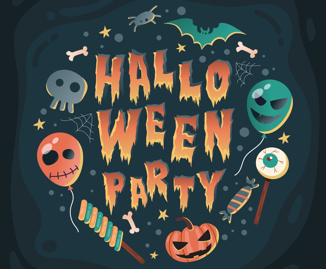 Halloween Party Typography Concept