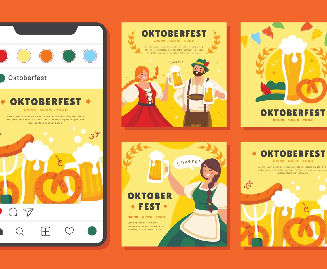 Oktoberfest Social Media Template