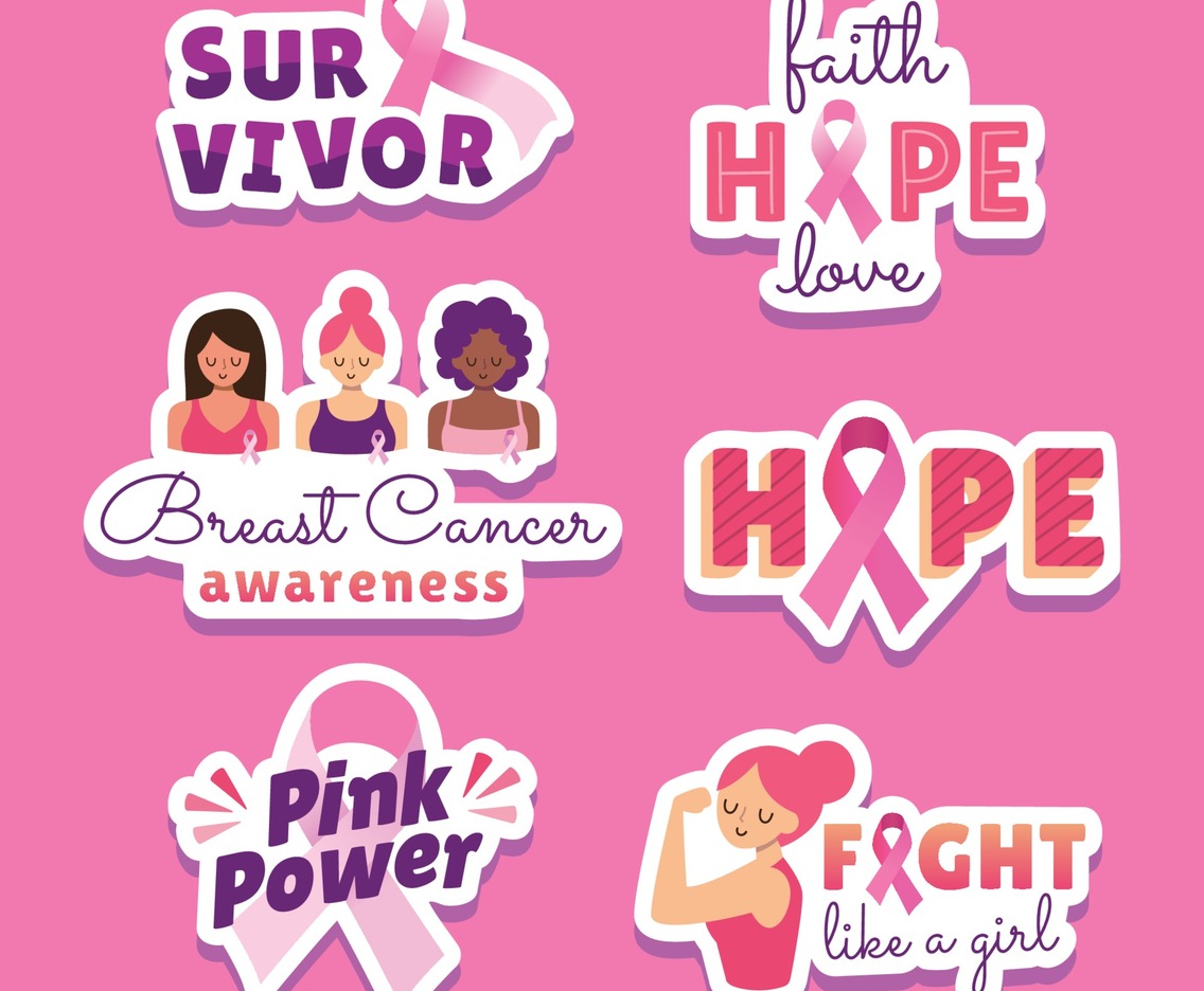 Breast Cancer Awareness Sticker Collection