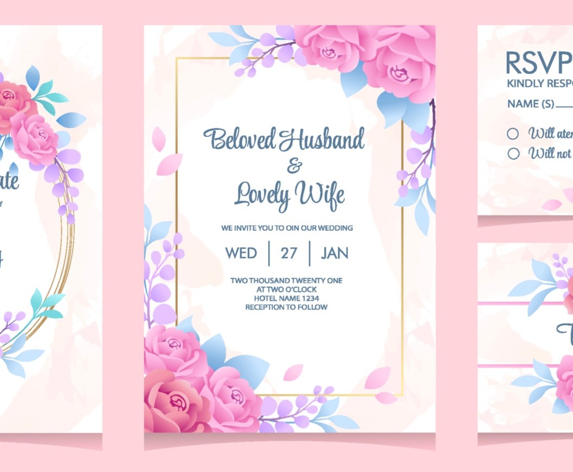 Floral Wedding Invitation