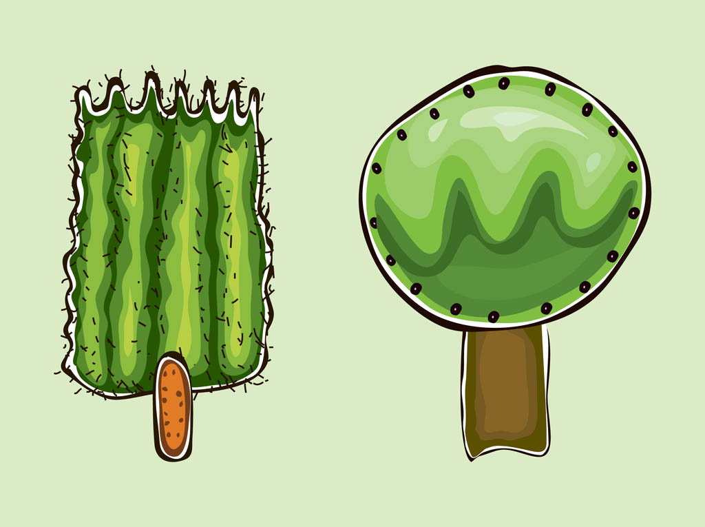 Cartoon Vector Trees