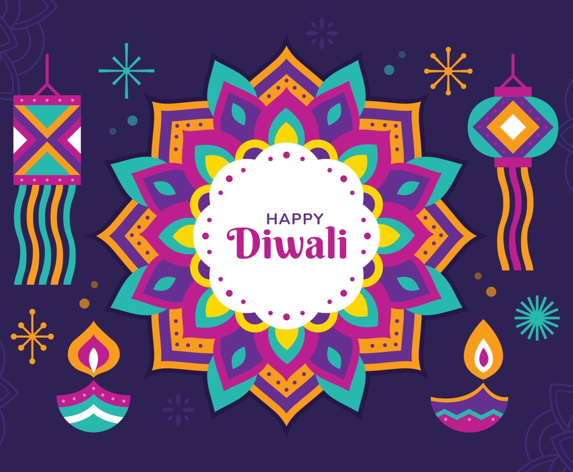 Colorful Diwali Background