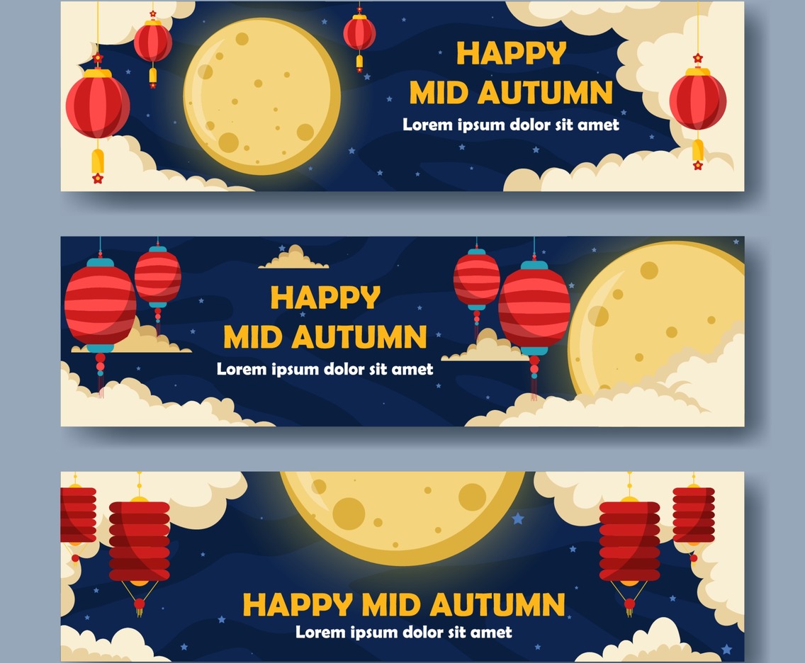 Happy Mid Autumn Banner