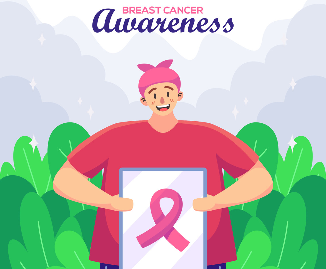 Cancer Survivor in Breast Cancer Awareness