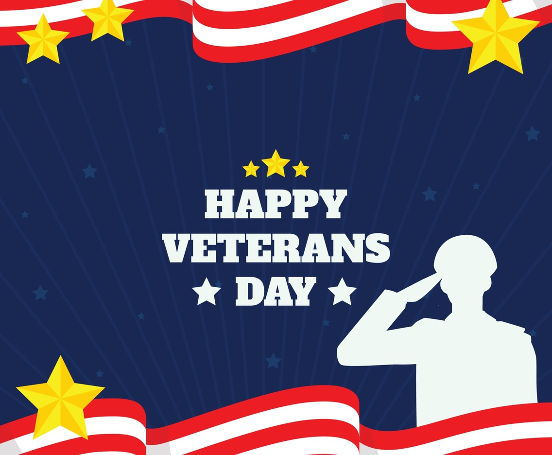 US Veterans Celebration Background Template