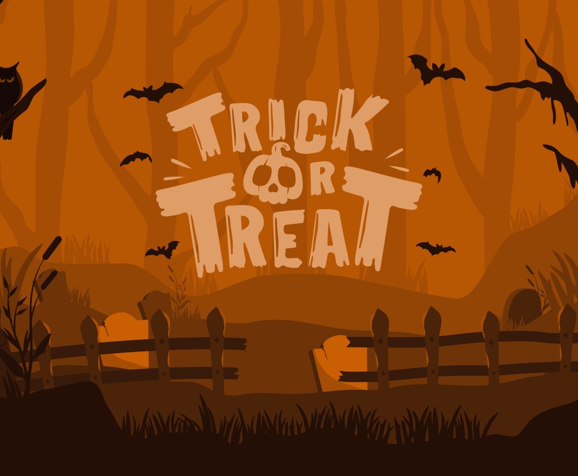 Halloween Spooky Forest Background