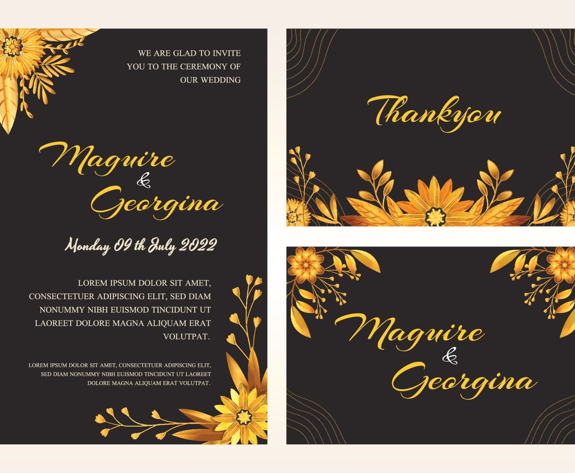 Floral Wedding Invitation