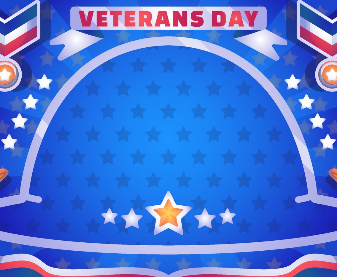 Gradient Veteran Day Background
