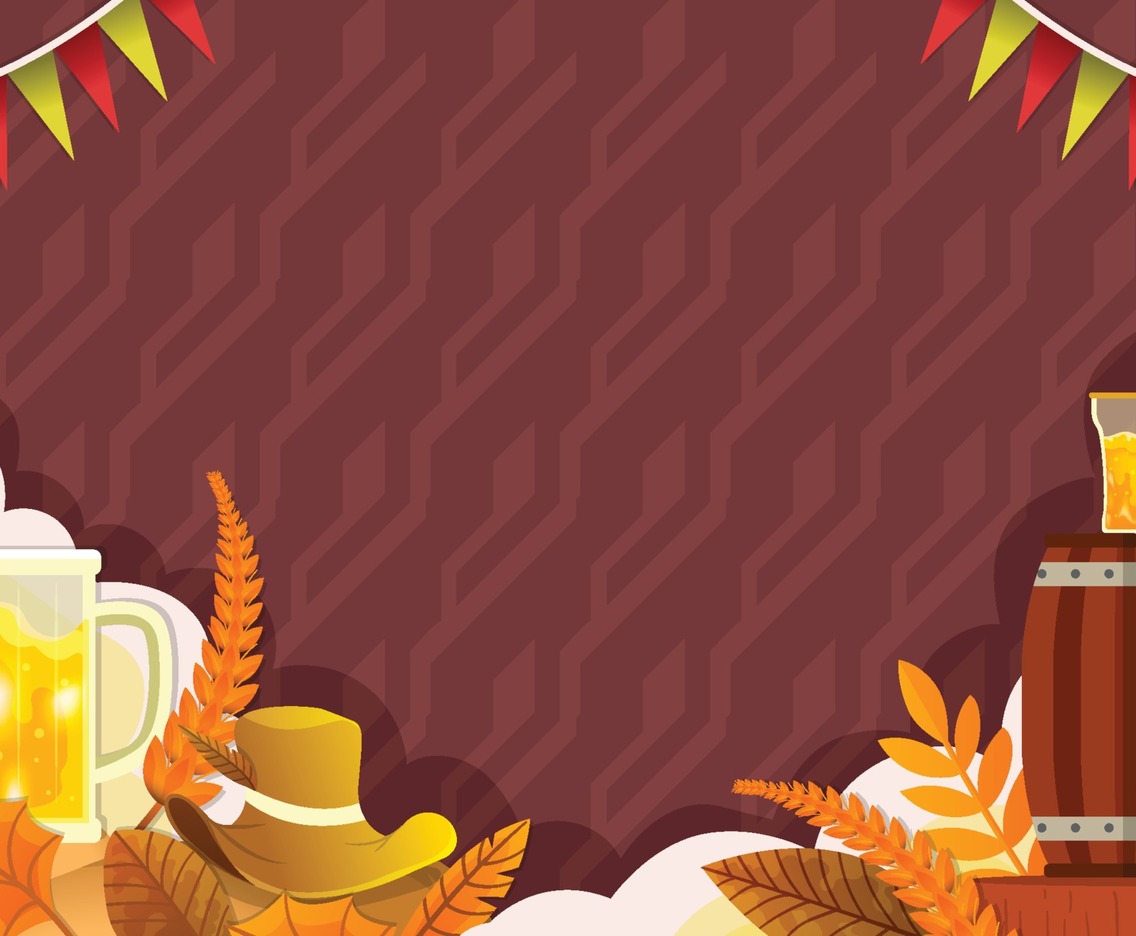 Flat Oktoberfest Background