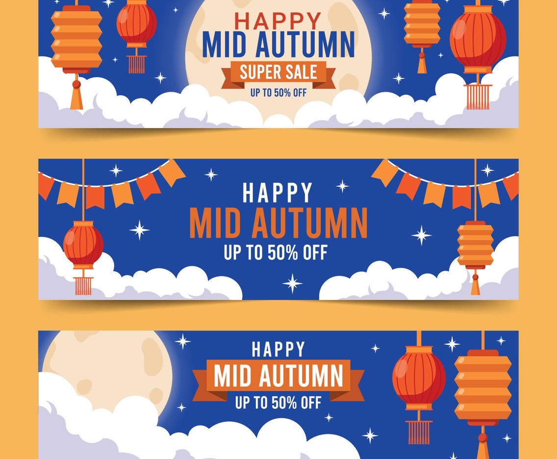 Mid Autumn Sale Banner