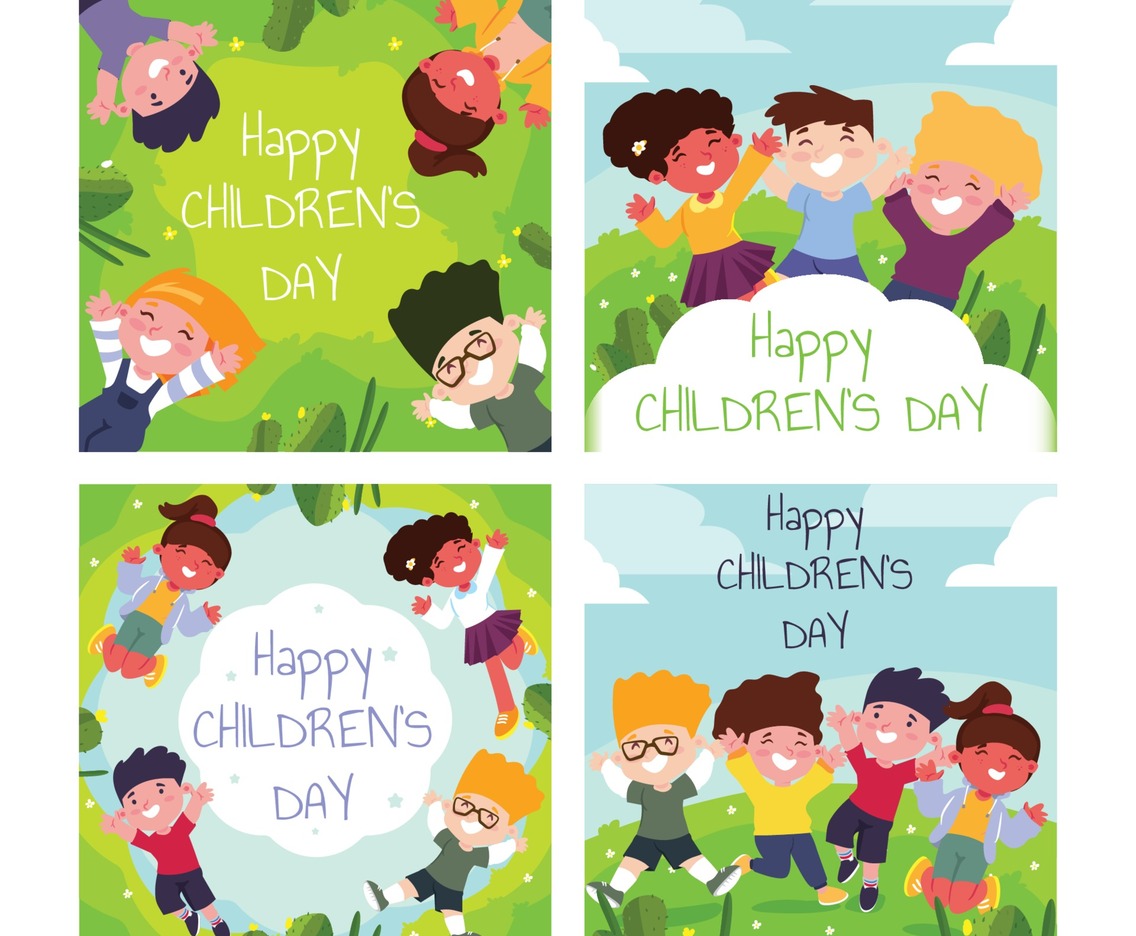 Happy Children's Day Social Media Concept