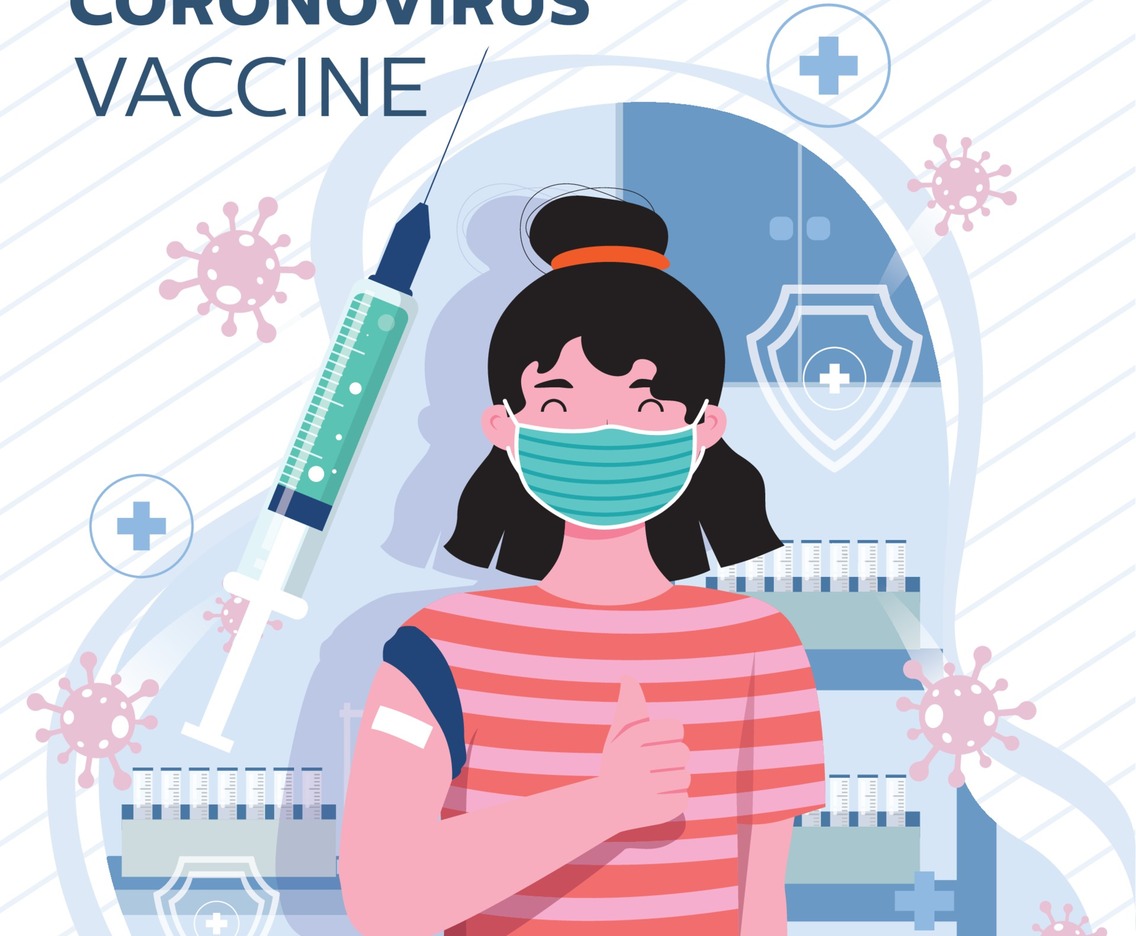 After Coronavirus Vaccine Concept
