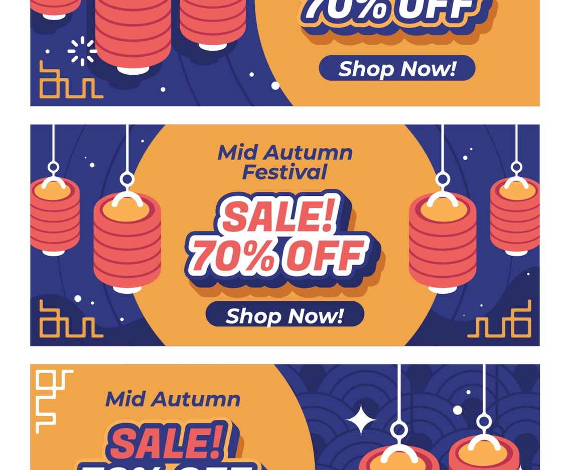 Mid Autumn Sale Banner