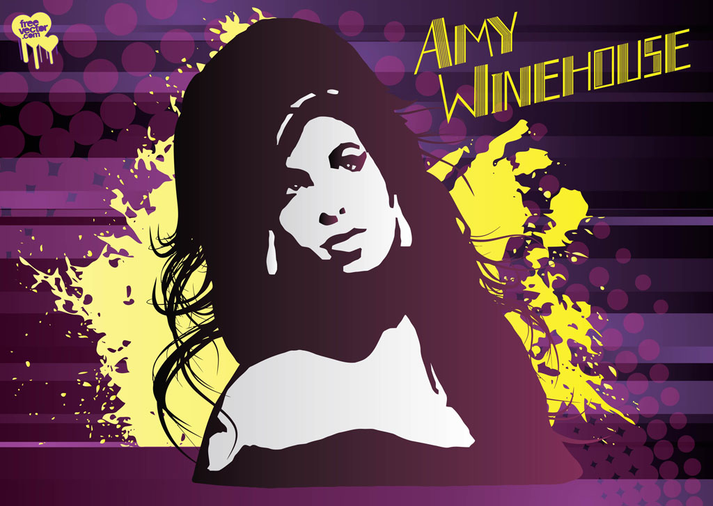 Amy Winehouse Vector Art