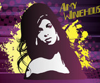 Amy Winehouse Vector Art