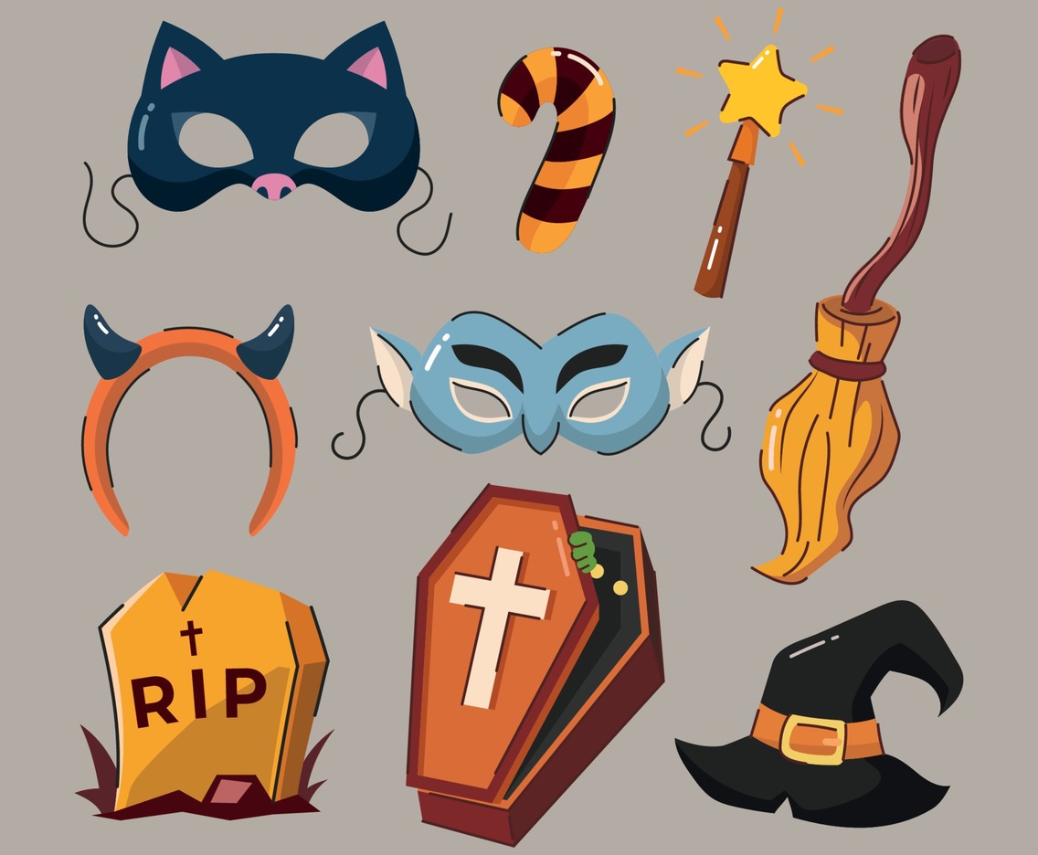 Set of Haloween Element