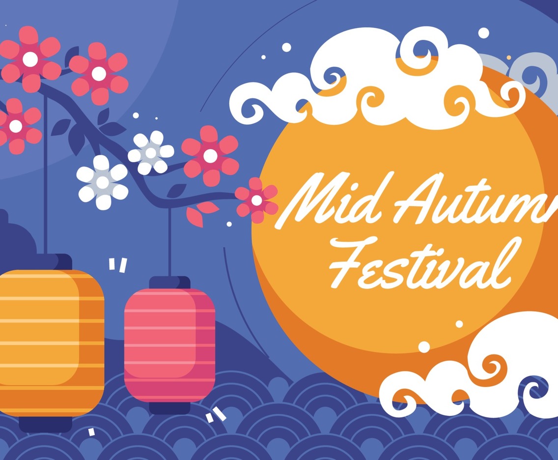 Mid Autumn Festival Night Background
