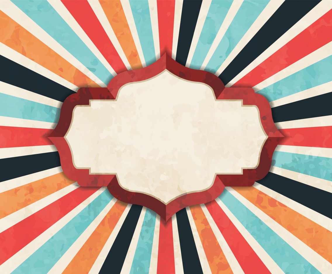 Colorfull Vintage Badge Concept Background
