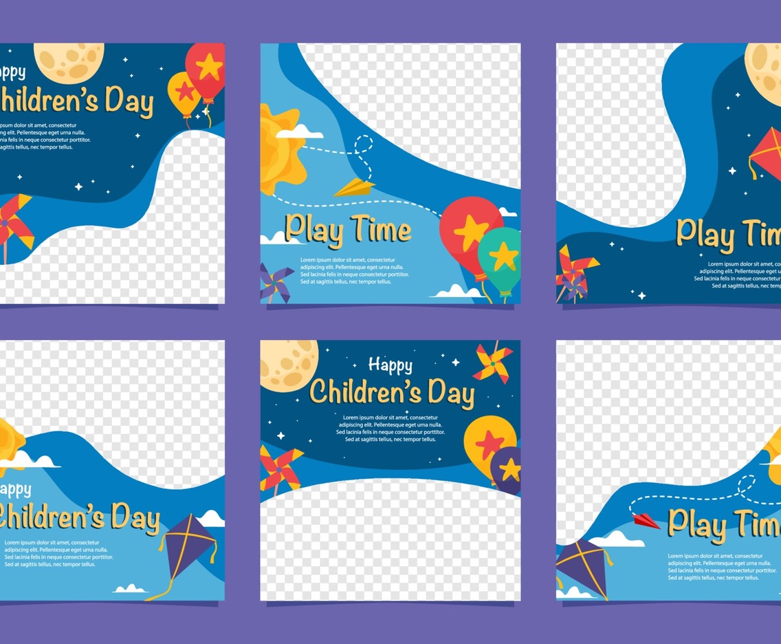 Social Media Package of World Children Day