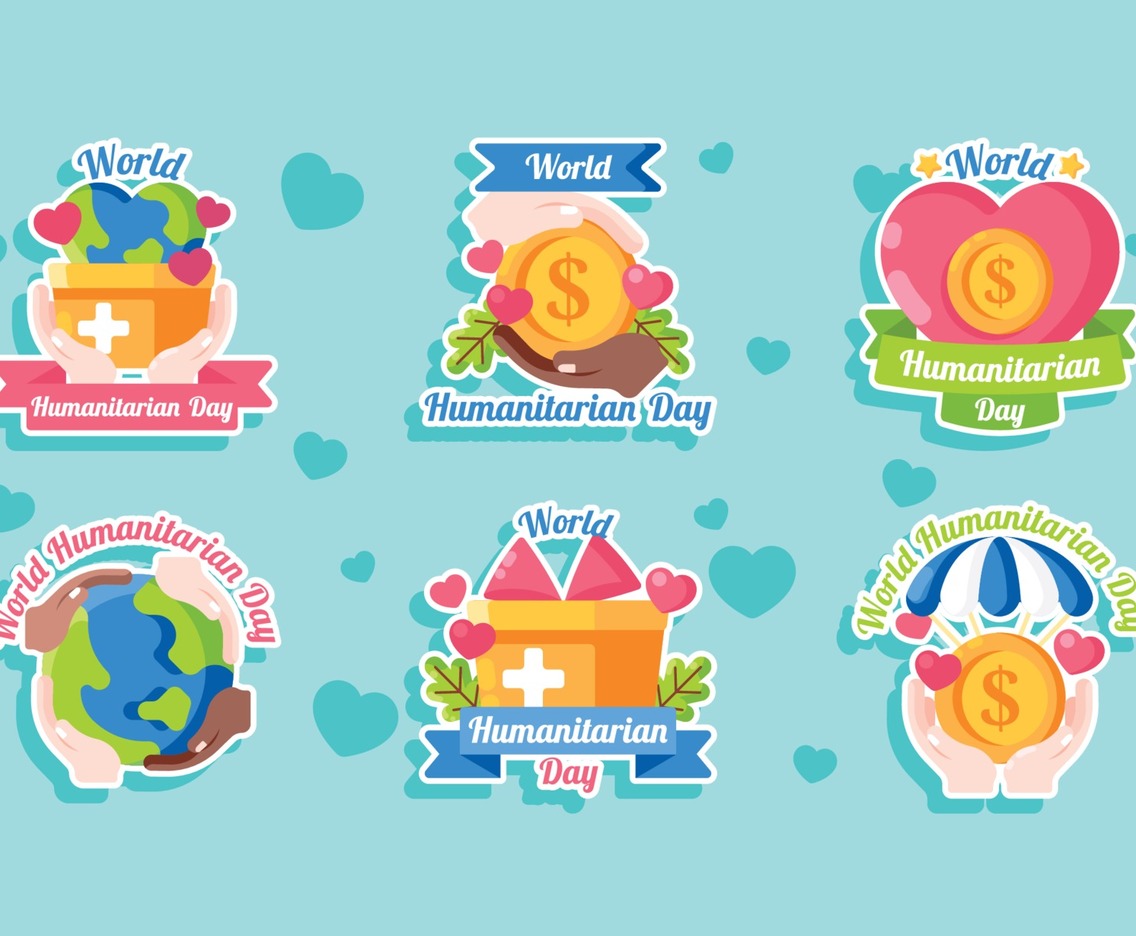Humanitarian Day Sticker