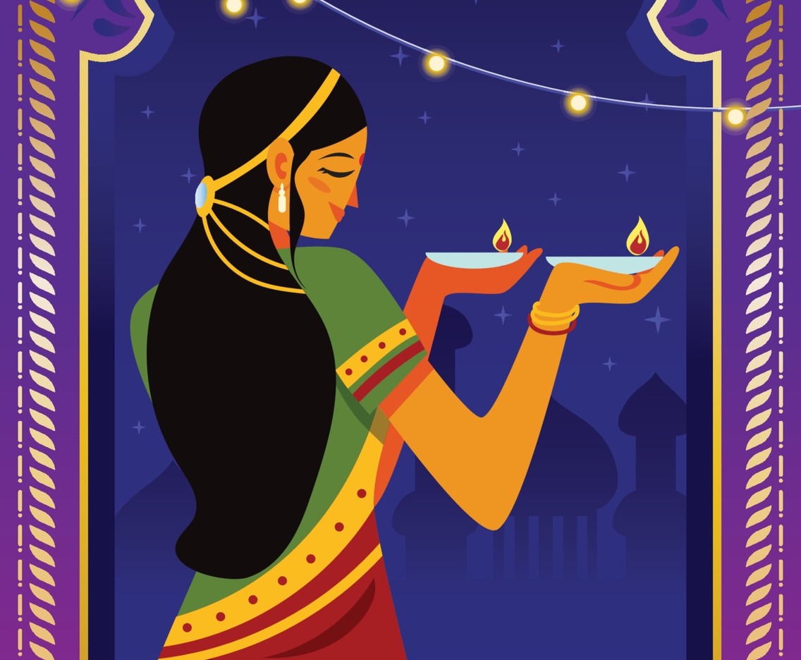 Happy Diwali Festival Lights
