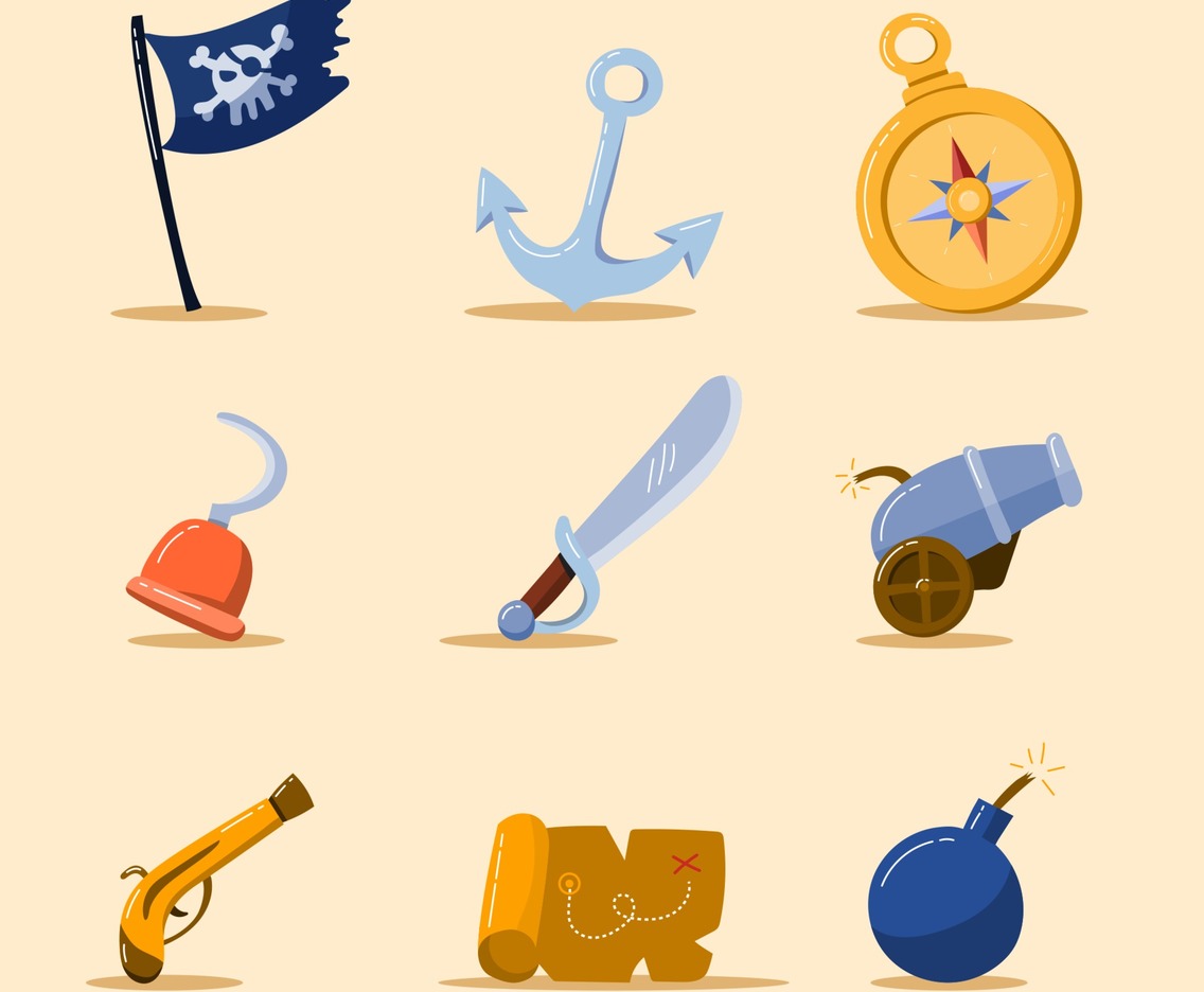 Pirate Kids Icon Collection