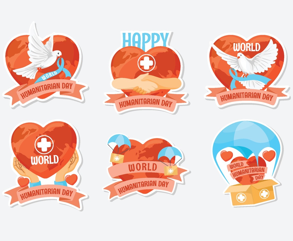 Happy Humanitarian Day Sticker