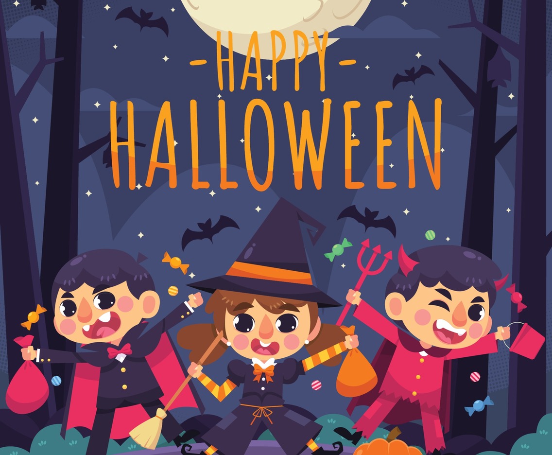 Kids Celebrate Halloween Party