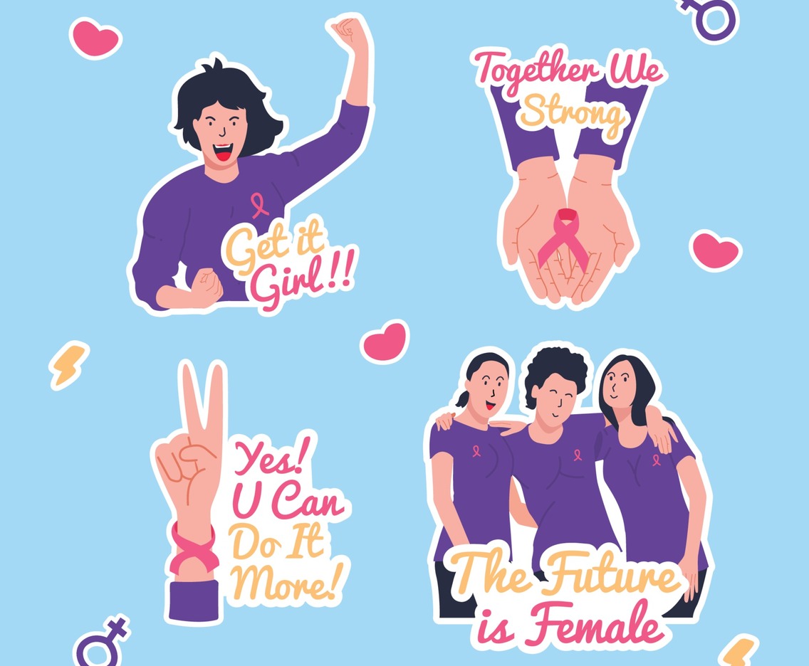 Breast Cancer Awareness Sticker Set