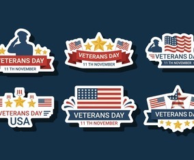 Veteran Day Sticker Set