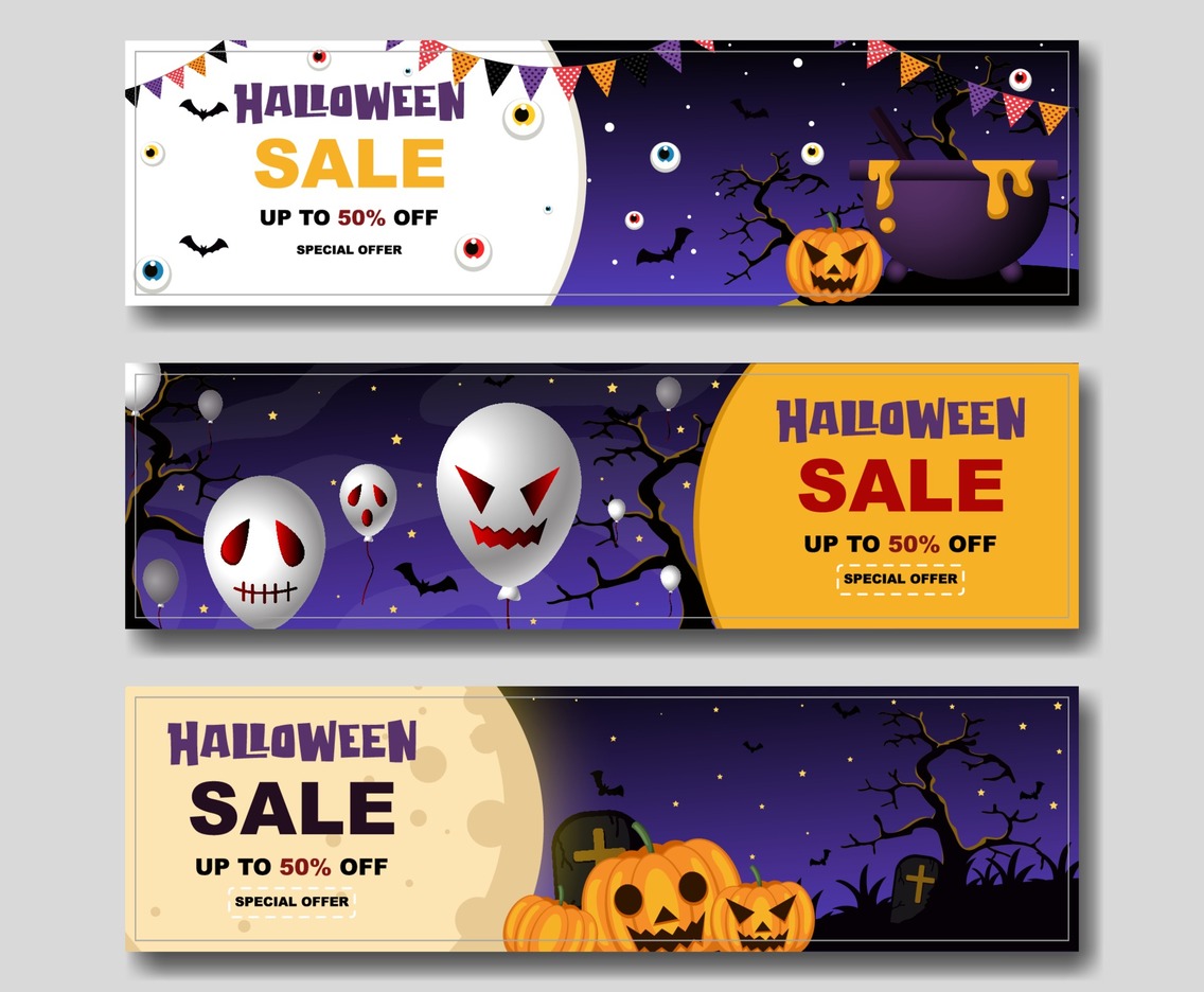 Halloween Banner Set