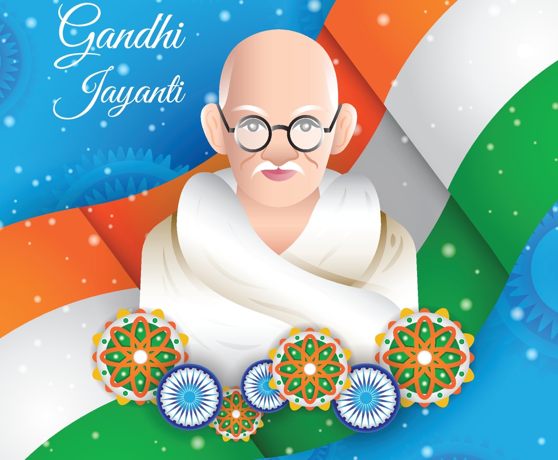 Gandhi Jayanti Background Template