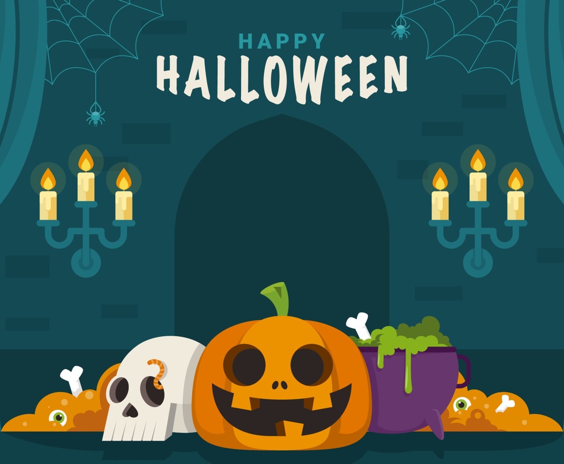 Halloween Festival Scenery Room
