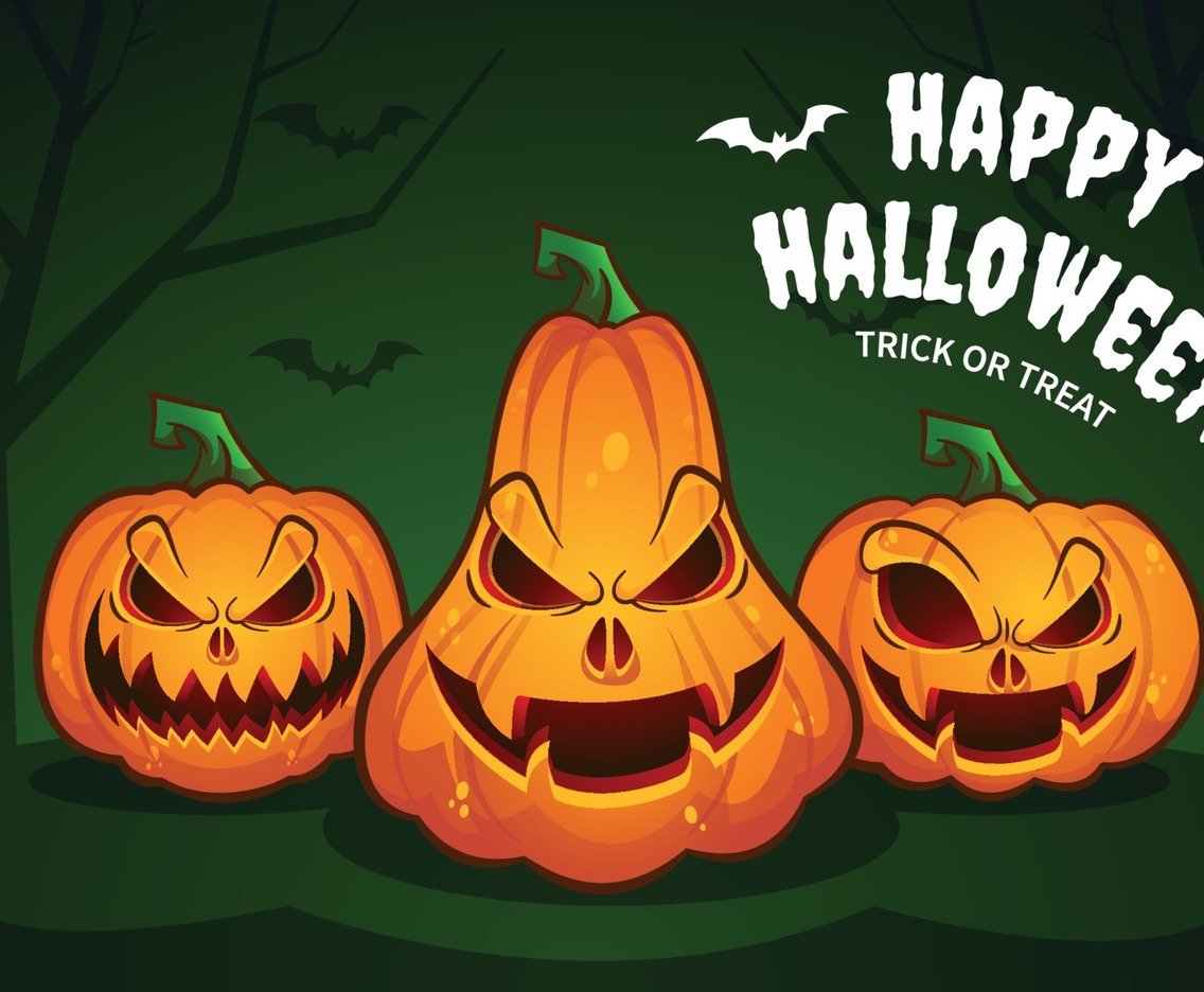Halloween Day with Scary Pumpkin