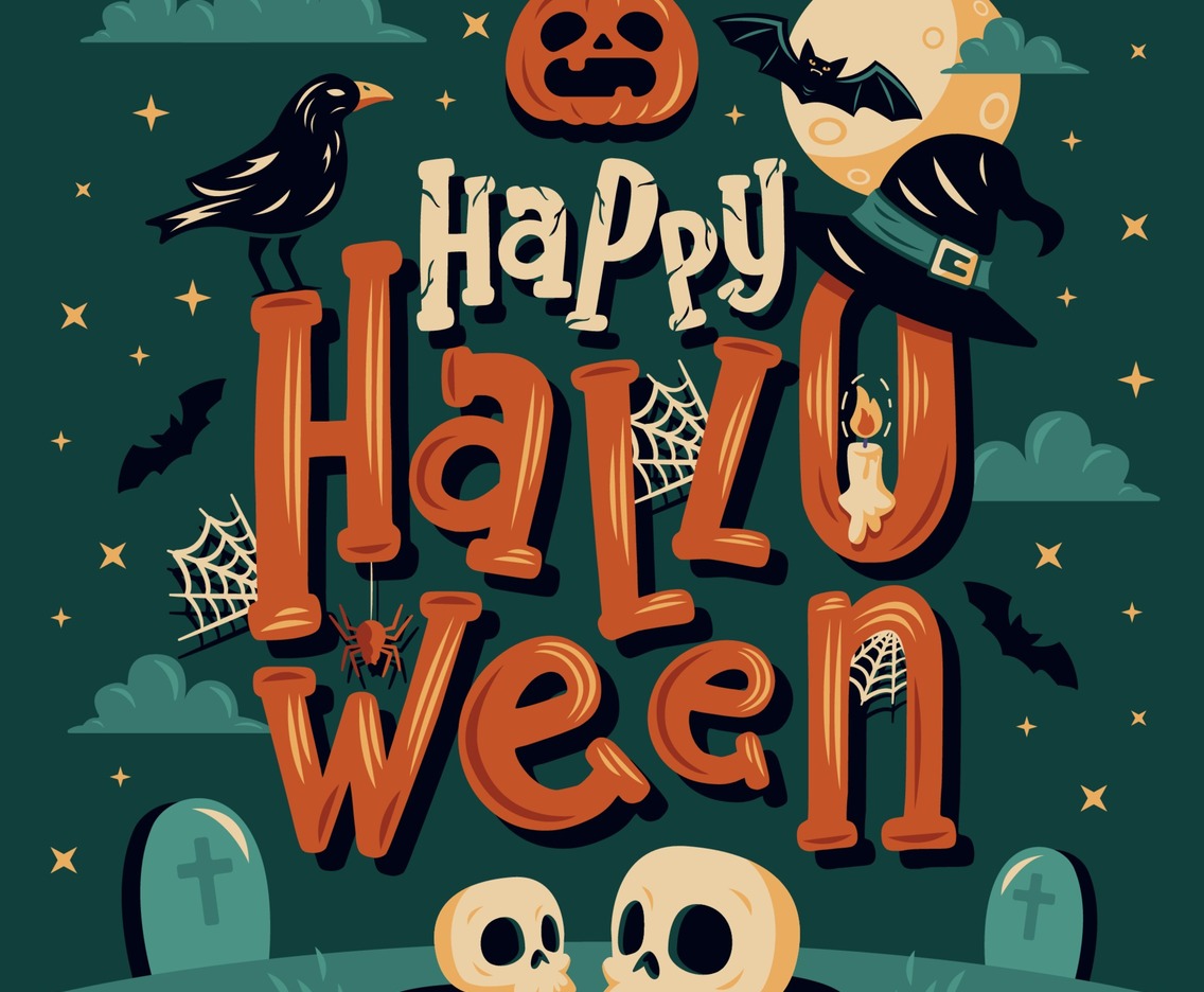 Happy Halloween Lettering Concept