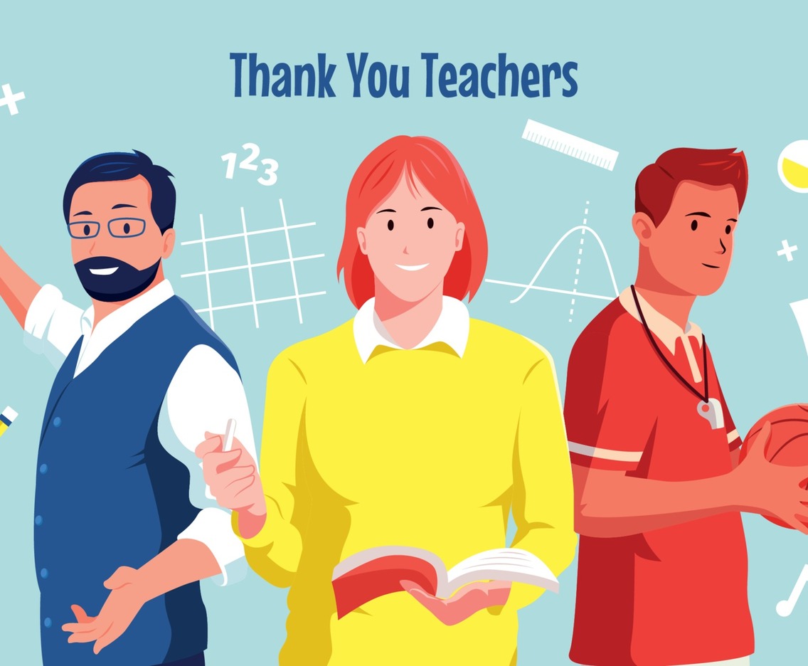 Happy Teachers Day Background Concept