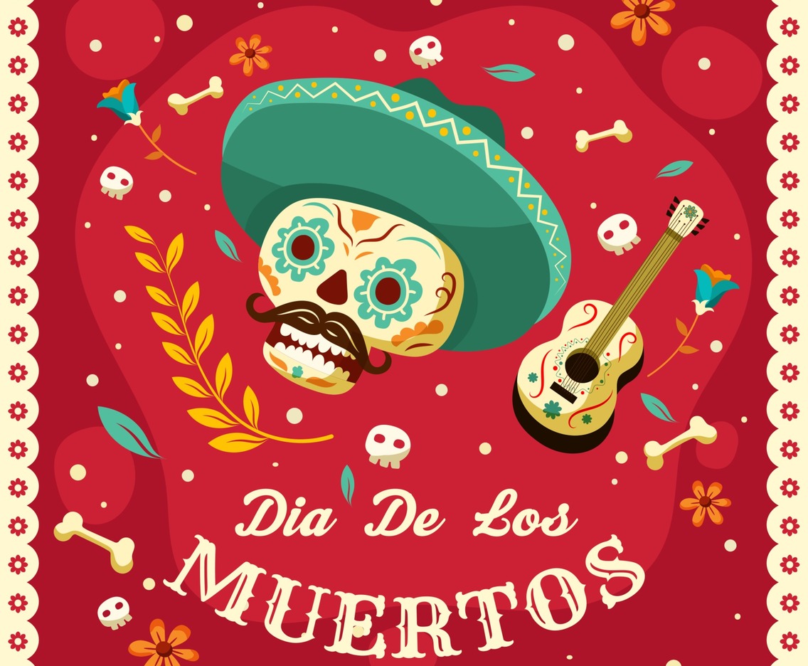 Ornamental Dia de Los Muertos